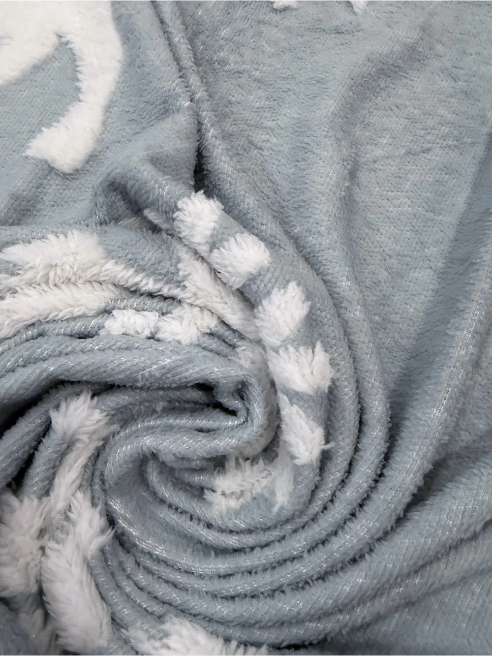 3d Christmas print Gray Reindeer & Snowflake Holiday Throw Blanket Home Holiday